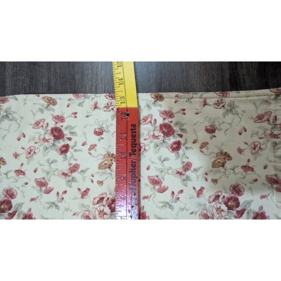 Waverly Garden Room Floral & Striped Reversible  placements  & napkins set of 4 - Picture 7 of 8